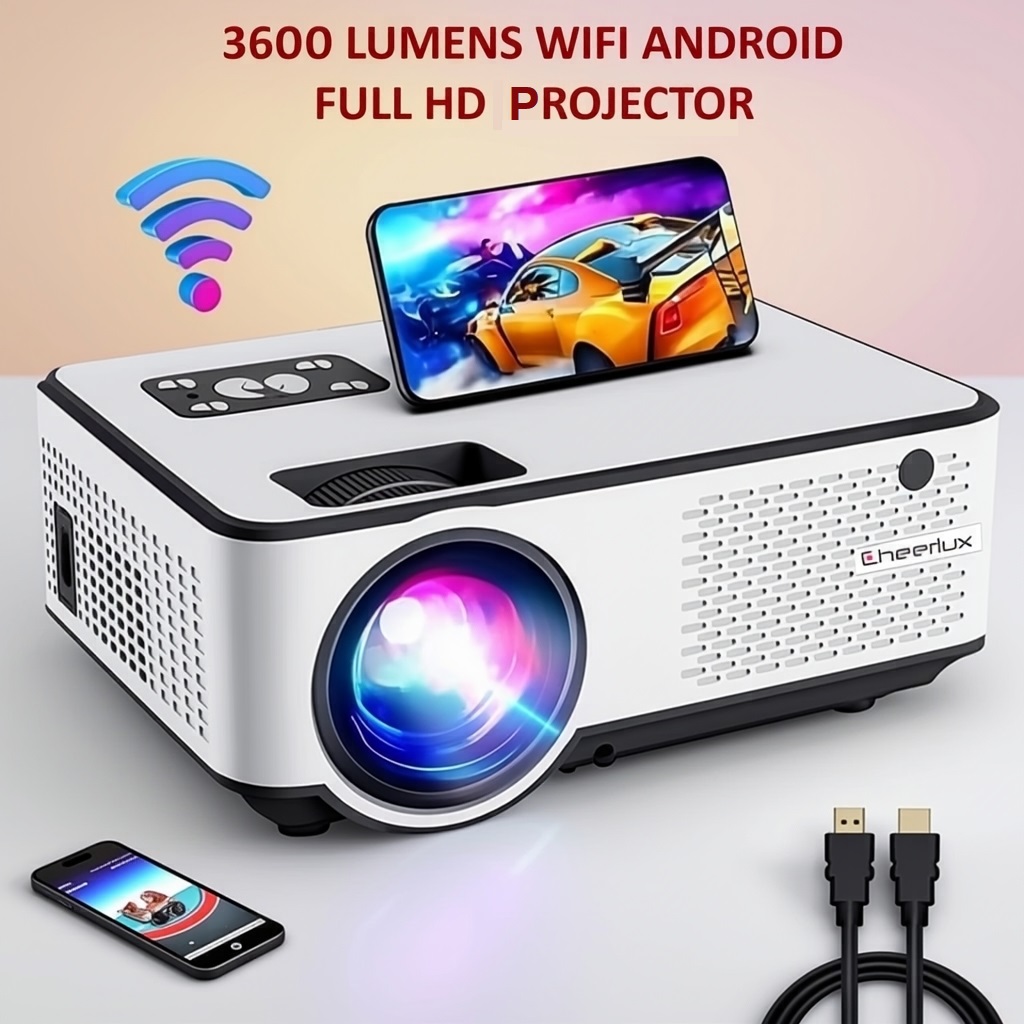 Cheerlux C9 Full HD 3600 Lumens Android TV Projector